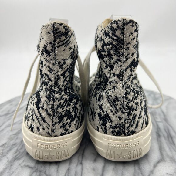 Converse Sneakers Womens 8 Black White Chuck Taylor All Star Gemma Hi 553448C - Picture 5 of 12